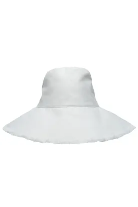 Women's Charlotte Cotton Fringe Hat  |  White