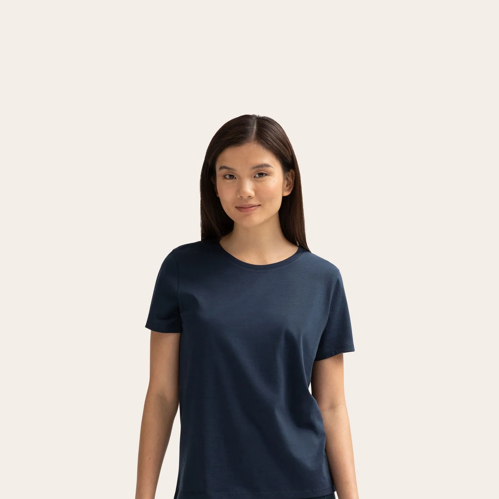 Women's Pima Cotton Crew Neck T-Shirt 3-Pack