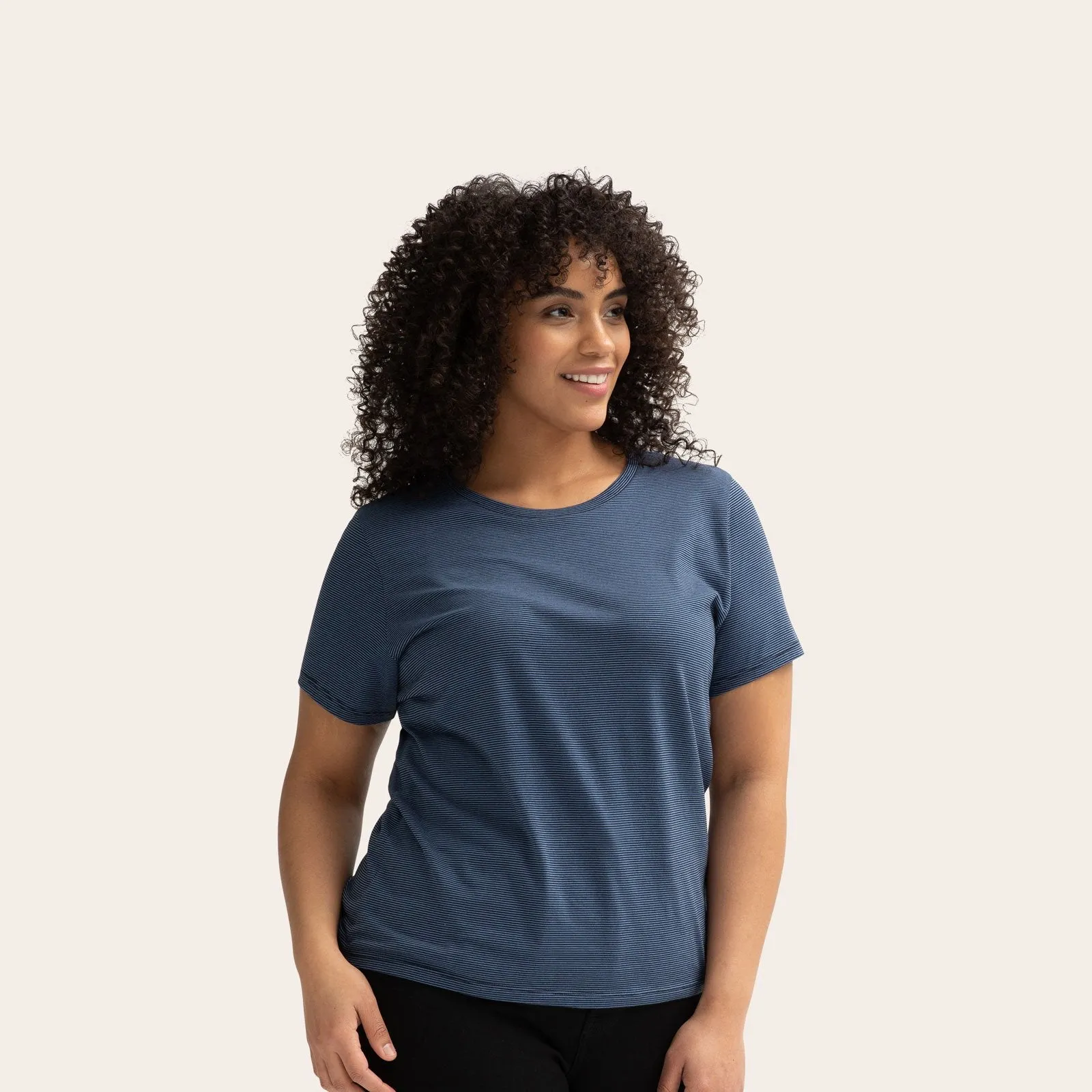 Women's Pima Cotton Crew Neck T-Shirt 3-Pack