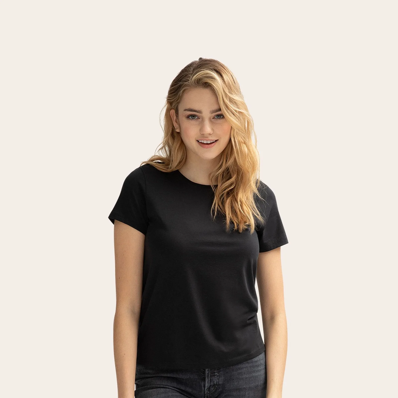 Women's Pima Cotton Crew Neck T-Shirt 3-Pack