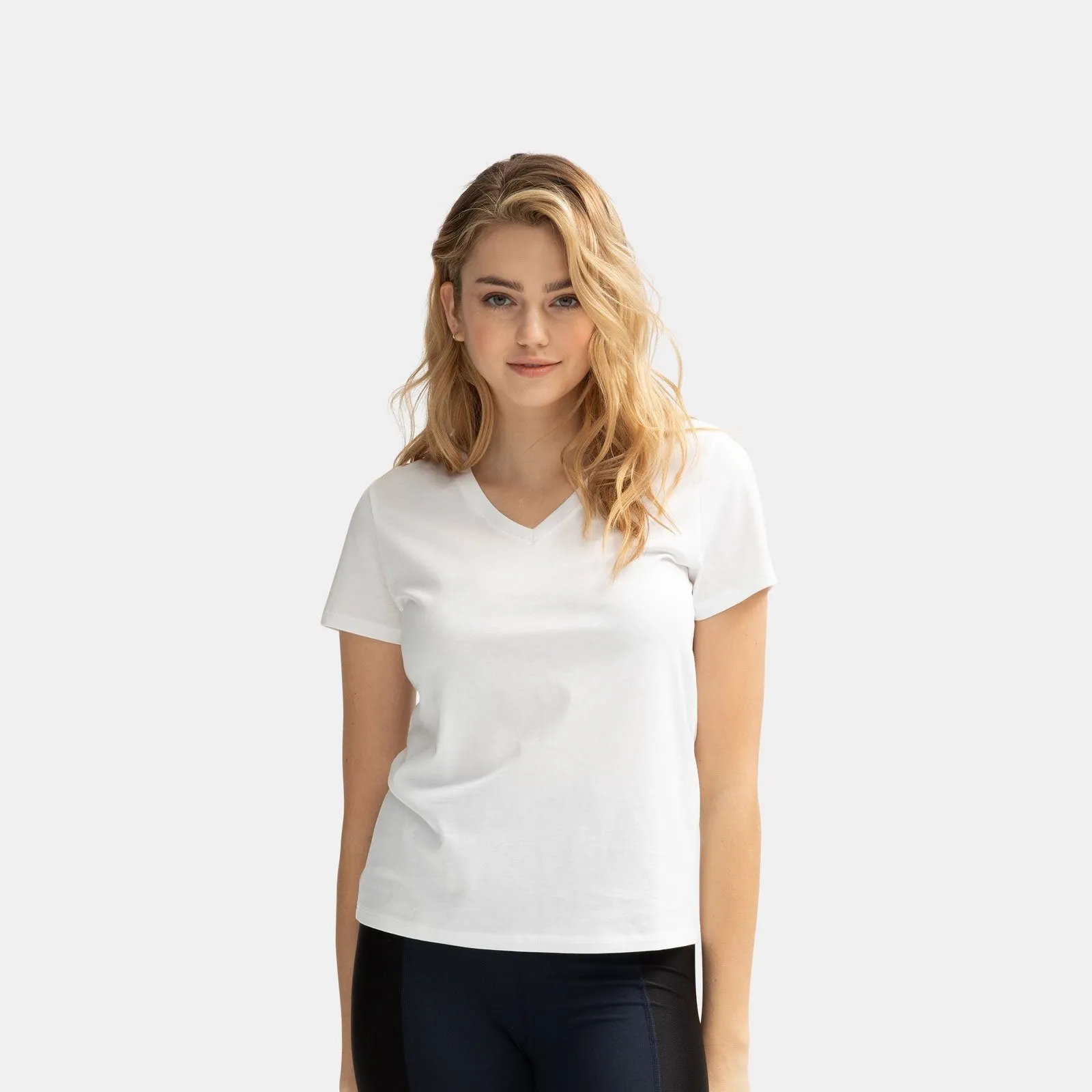 Women's Pima Cotton V-Neck T-Shirt 6-Pack