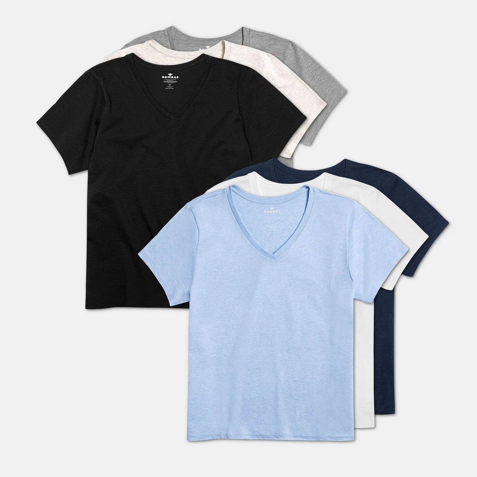 Women's Pima Cotton V-Neck T-Shirt 6-Pack