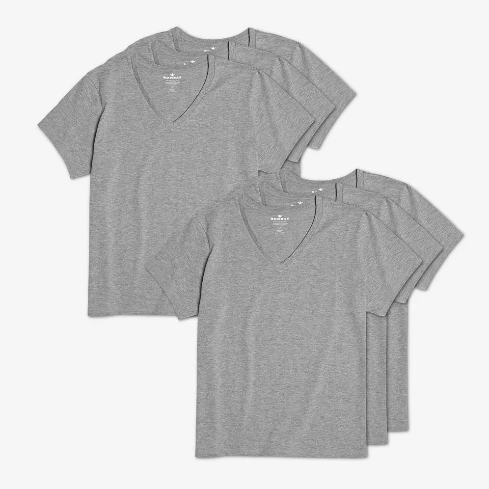 Women's Pima Cotton V-Neck T-Shirt 6-Pack