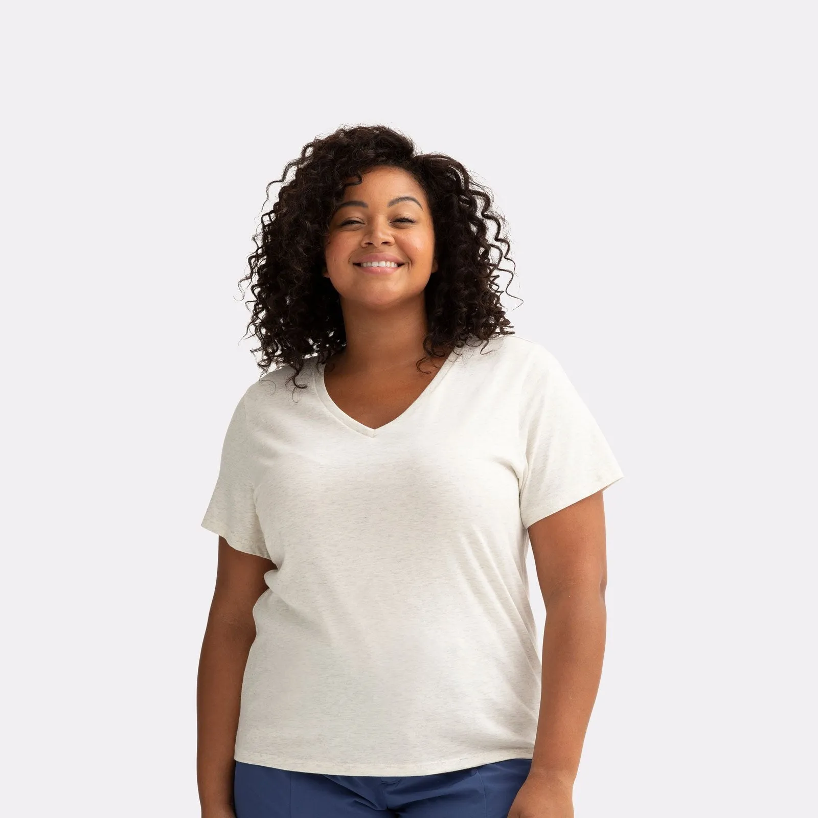 Women's Pima Cotton V-Neck T-Shirt 6-Pack