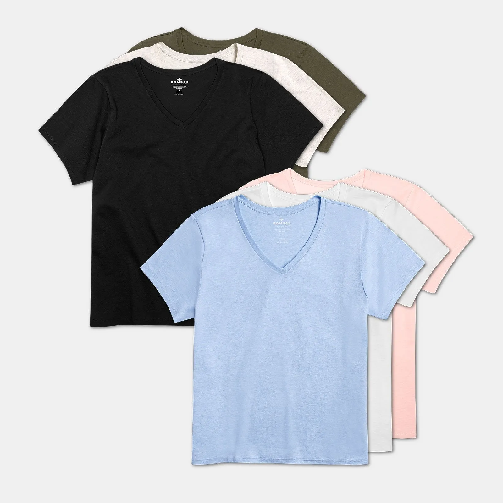 Women's Pima Cotton V-Neck T-Shirt 6-Pack