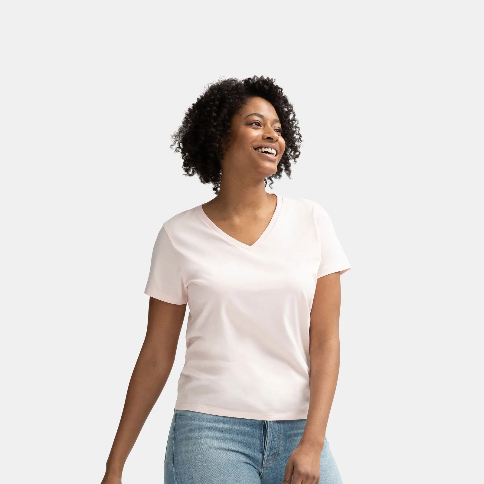 Women's Pima Cotton V-Neck T-Shirt 6-Pack