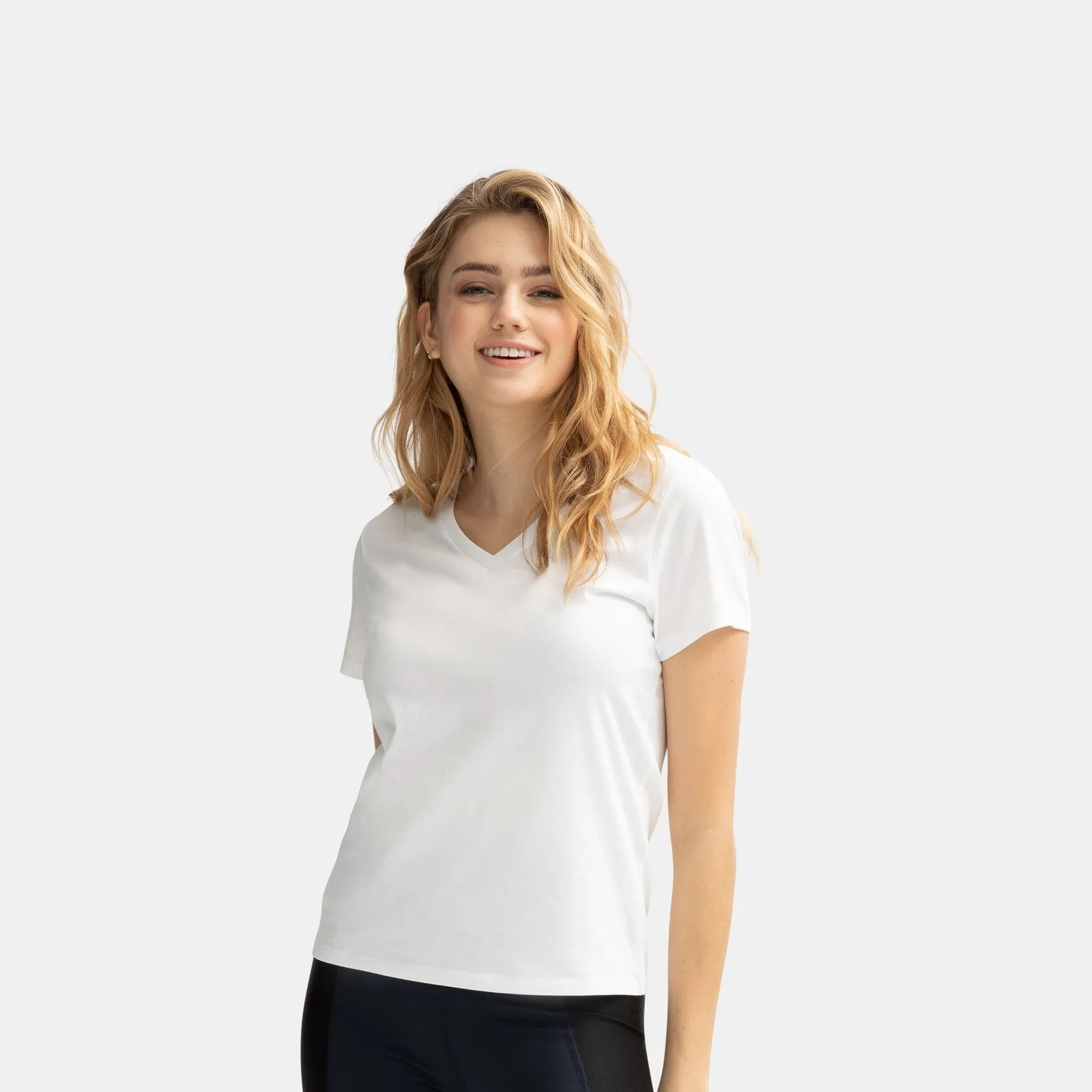 Women's Pima Cotton V-Neck T-Shirt 6-Pack