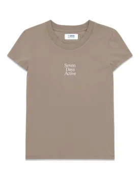 Womens tee - Grey Khaki