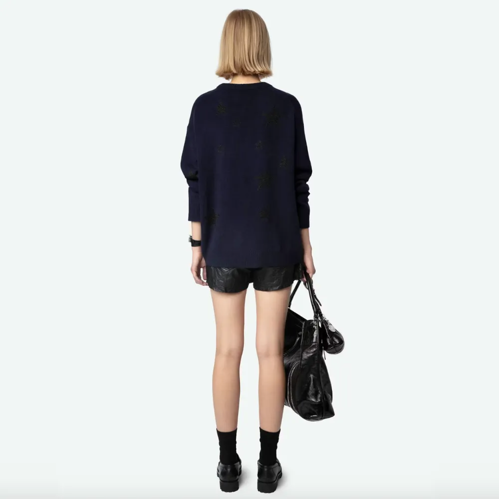 Zadig & Voltaire Markus Stars Lurex Sweater - Encre