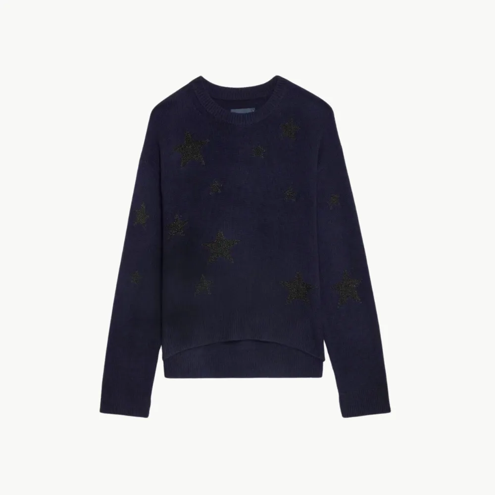 Zadig & Voltaire Markus Stars Lurex Sweater - Encre